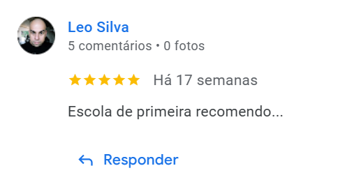 Avaliação de aluno no Google