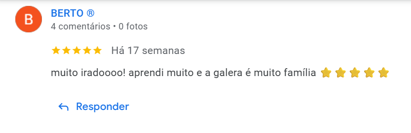Avaliação de aluno no Google