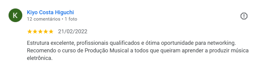 Avaliação de aluno no Google